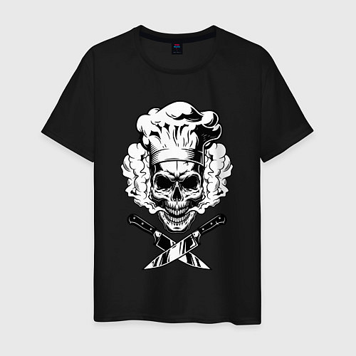 Мужская футболка The cooks skull / Черный – фото 1