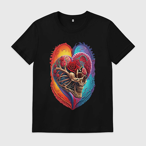 Мужская футболка Без ума от любви / Черный – фото 1