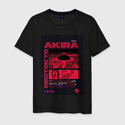 Мужская футболка Akira poster / Черный – фото 1