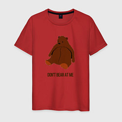 Футболка хлопковая мужская Dont bear, цвет: красный