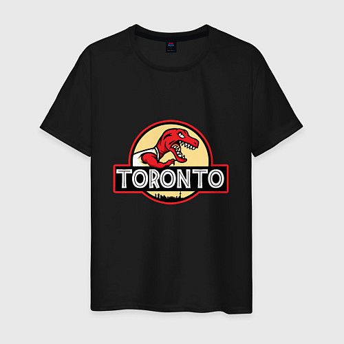 Мужская футболка Toronto dinosaur / Черный – фото 1