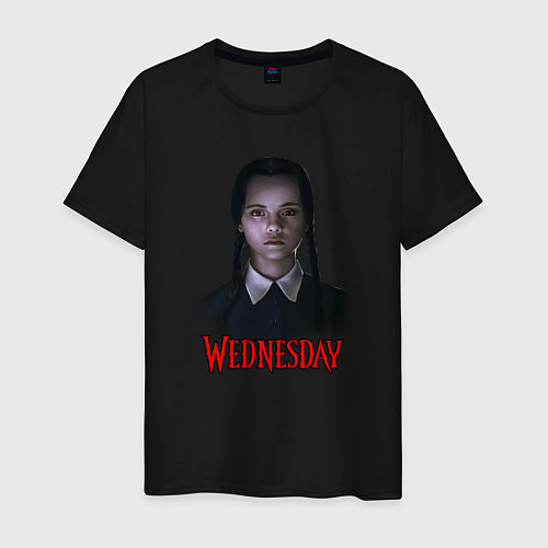 Мужская футболка Wednesday horror / Черный – фото 1