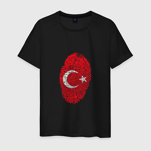 Мужская футболка Отпечаток Турции / Черный – фото 1