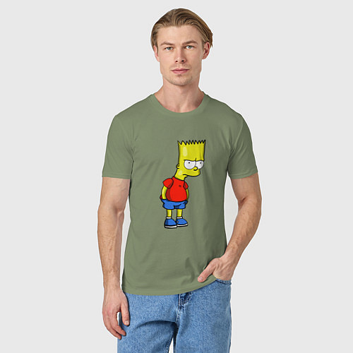 Мужская футболка Недовольный Барт / Авокадо – фото 3