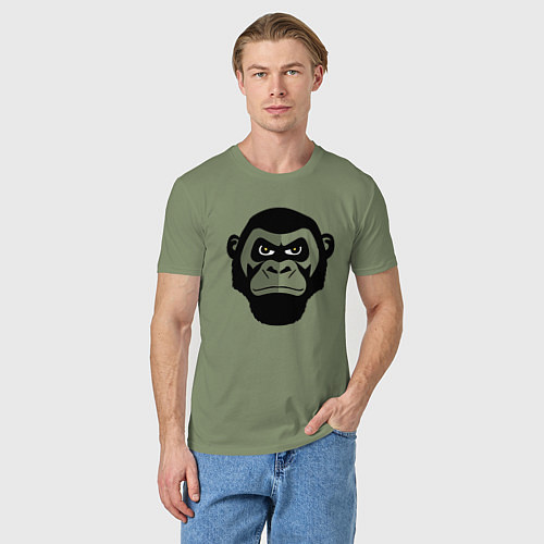Мужская футболка Serious gorilla / Авокадо – фото 3