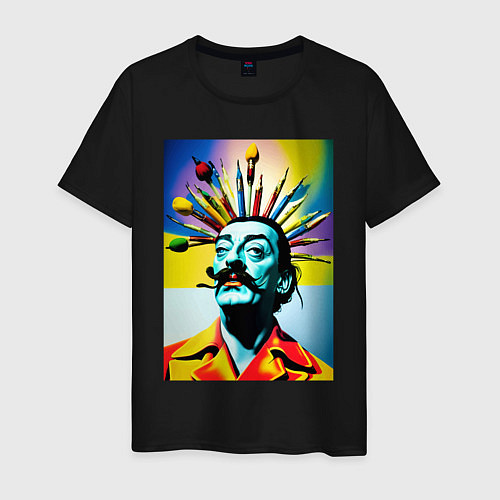 Мужская футболка Salvador Dali: Portrait / Черный – фото 1