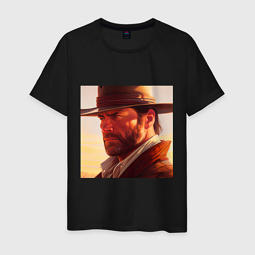 Мужская футболка Red Dead Redemption in Alex Ross Style / Черный – фото 1