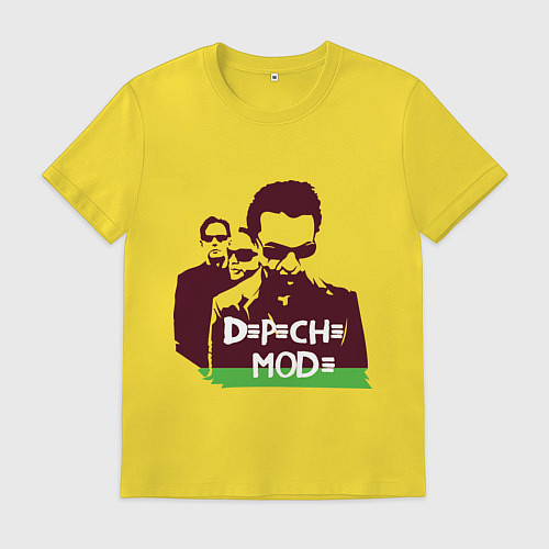 Мужская футболка DM portrait / Желтый – фото 1