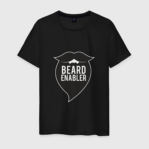 Мужская футболка Beard enabler / Черный – фото 1