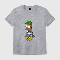 Футболка хлопковая мужская Black Bart, цвет: меланж