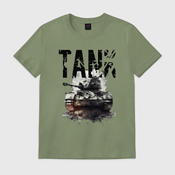 Футболка хлопковая мужская Tankist, цвет: авокадо