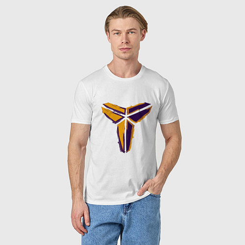 Мужская футболка Kobe logo / Белый – фото 3