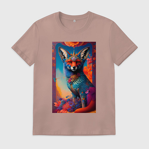 Мужская футболка Фантастическая лиса / Пыльно-розовый – фото 1