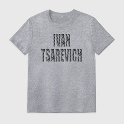 Футболка хлопковая мужская Иван Царевич, цвет: меланж