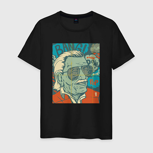 Мужская футболка Stan Lee bang / Черный – фото 1
