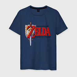 Футболка хлопковая мужская The Legend of Zelda game, цвет: тёмно-синий