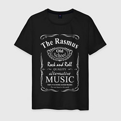 Футболка хлопковая мужская The Rasmus в стиле Jack Daniels, цвет: черный