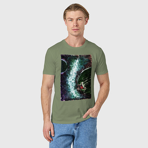 Мужская футболка Корабль и галактика / Авокадо – фото 3
