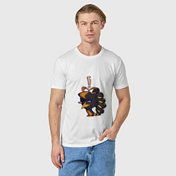 Футболка хлопковая мужская Искусительница - Pigeon, цвет: белый — фото 2