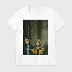 Футболка хлопковая мужская Шершни 2, цвет: белый