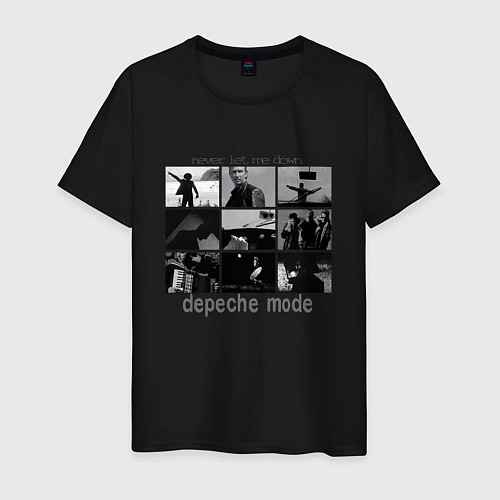 Мужская футболка Depeche Mode - Never Let Me Down Again / Черный – фото 1