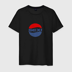 Футболка хлопковая мужская Pepsi sexi, цвет: черный