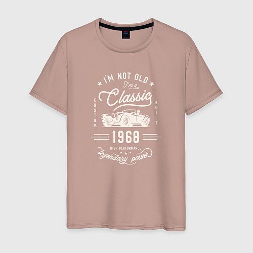 Мужская футболка Я классический 1968 / Пыльно-розовый – фото 1