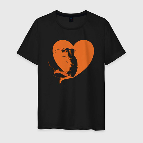 Мужская футболка Love slam dunk / Черный – фото 1