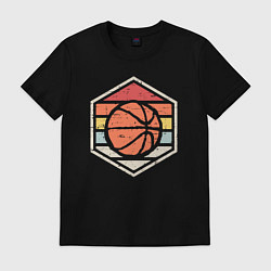 Футболка хлопковая мужская Basket Baller, цвет: черный