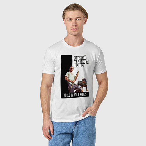 Мужская футболка GTA Trevor Philips / Белый – фото 3