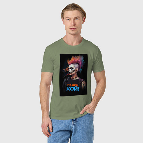 Мужская футболка Девушка панки хой / Авокадо – фото 3