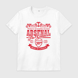 Футболка хлопковая мужская Arsenal 1886, цвет: белый