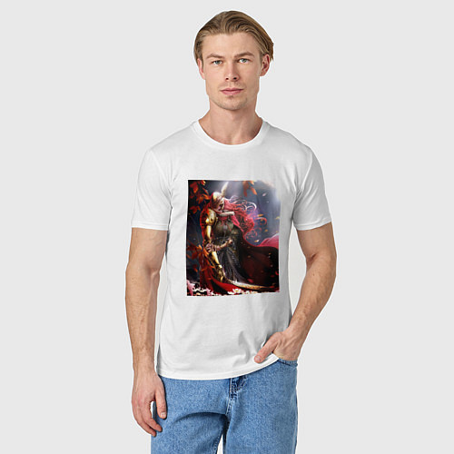 Мужская футболка Маления из Элден Ринг / Белый – фото 3