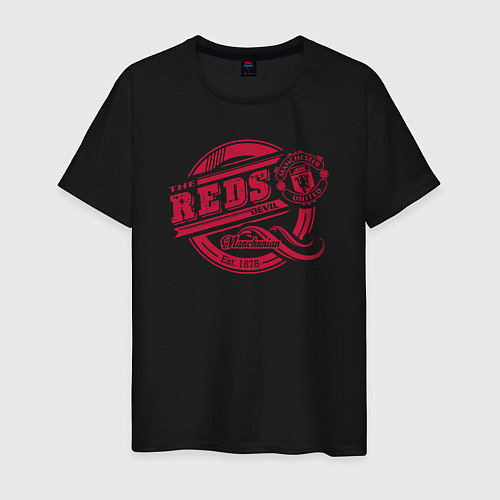 Мужская футболка Manchester reds / Черный – фото 1
