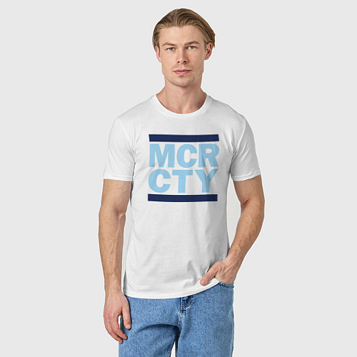Мужская футболка Run Manchester city / Белый – фото 3