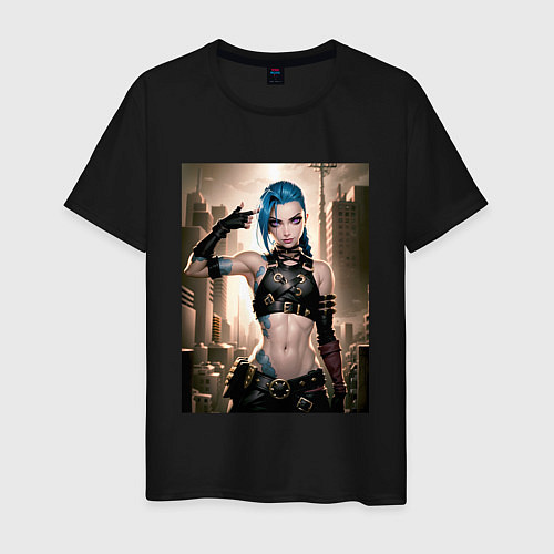 Мужская футболка Jinx model / Черный – фото 1