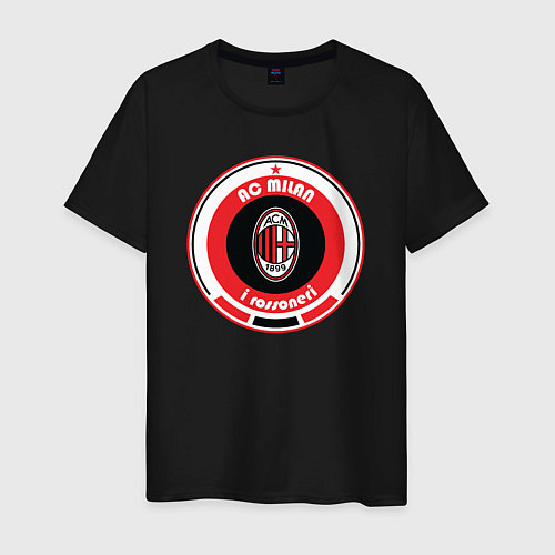 Мужская футболка AC Milan 1899 / Черный – фото 1