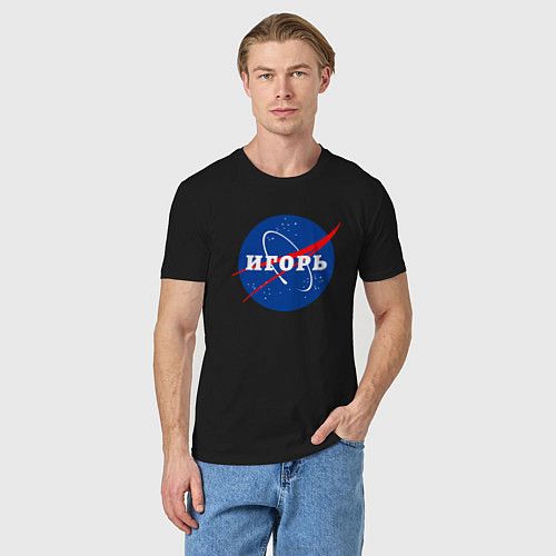 Мужская футболка Игорь Наса / Черный – фото 3