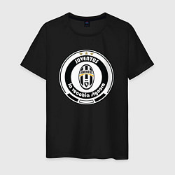 Футболка хлопковая мужская Juventus club, цвет: черный