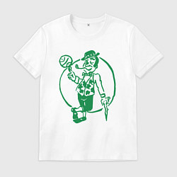Футболка хлопковая мужская Celtics man, цвет: белый