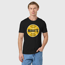 Футболка хлопковая мужская Denver Nuggets 1967, цвет: черный — фото 2