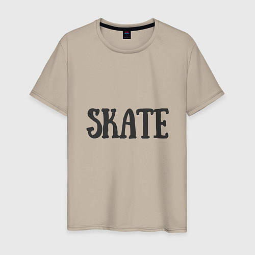 Мужская футболка Skate / Миндальный – фото 1