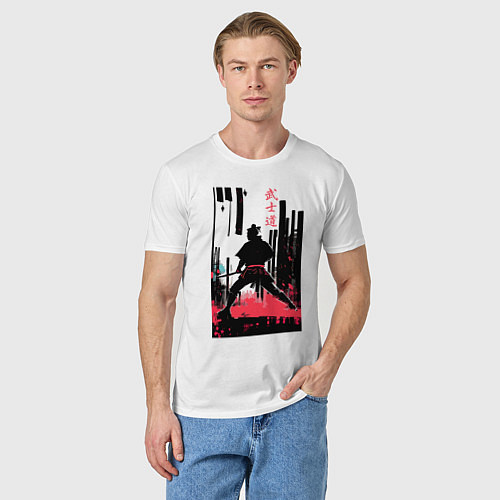 Мужская футболка Бусидо - кодекс самурая - путь война / Белый – фото 3