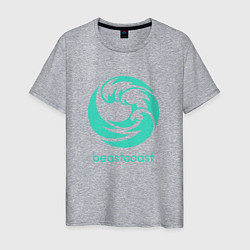 Футболка хлопковая мужская Beastcoast logo, цвет: меланж