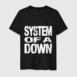 Футболка хлопковая мужская SoD - System of a Down, цвет: черный