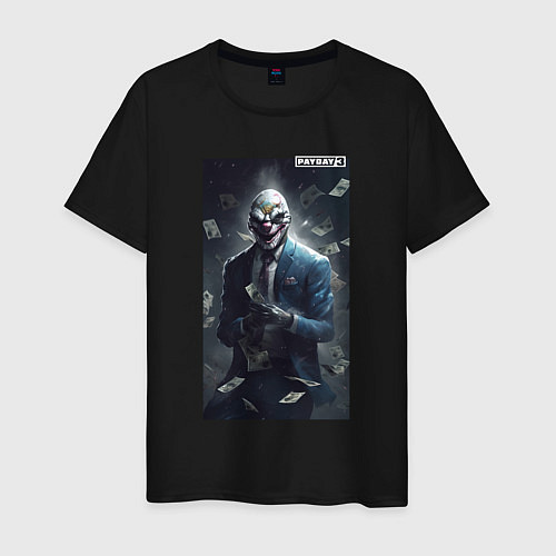 Мужская футболка Payday 3 mask / Черный – фото 1