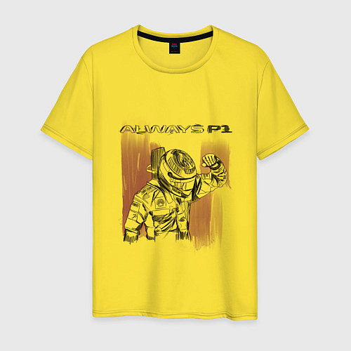 Мужская футболка Always P1 black / Желтый – фото 1