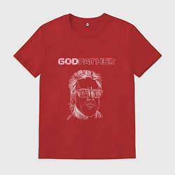 Футболка хлопковая мужская Godfather white, цвет: красный