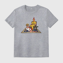 Футболка хлопковая мужская Cluckin Bell, цвет: меланж