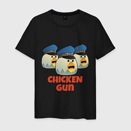Мужская футболка Chicken Gun команда синие / Черный – фото 1